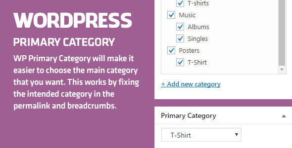WordPress Primary Category Preview - Rating, Reviews, Demo & Download