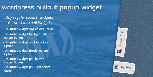 Wordpress Pullout Popup Widget Preview - Rating, Reviews, Demo & Download