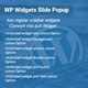 Wordpress Pullout Popup Widget