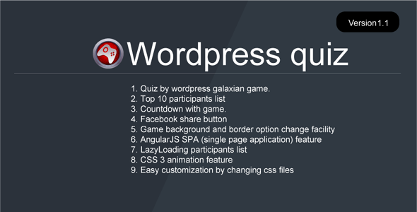 Wordpress Quiz  Preview - Rating, Reviews, Demo & Download