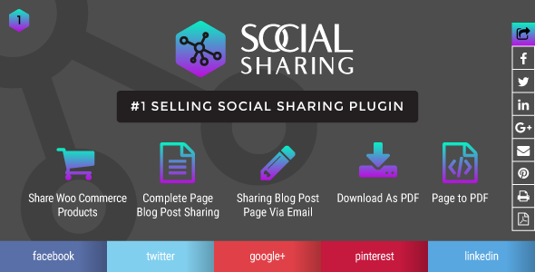 Wordpress Social Sharing And Print Page Post To Pdf Plugin Preview - Rating, Reviews, Demo & Download