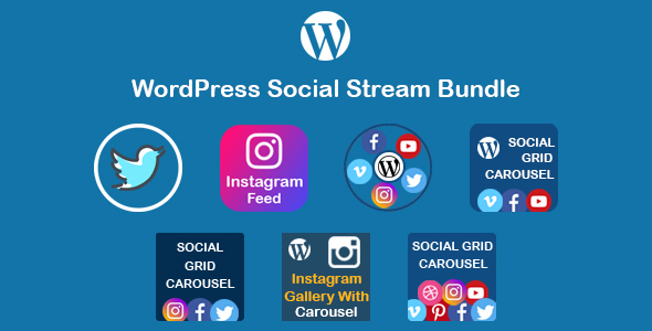 WordPress Social Stream Bundle Preview - Rating, Reviews, Demo & Download