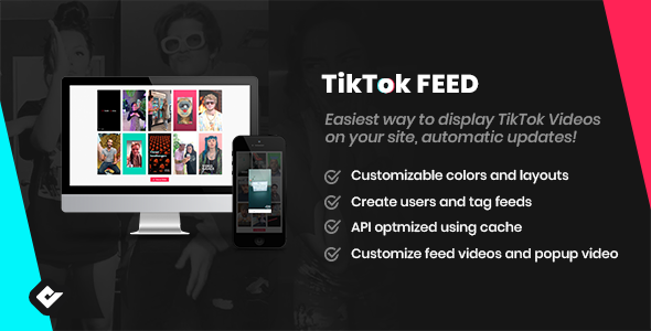 WordPress TikTok Feed Preview - Rating, Reviews, Demo & Download