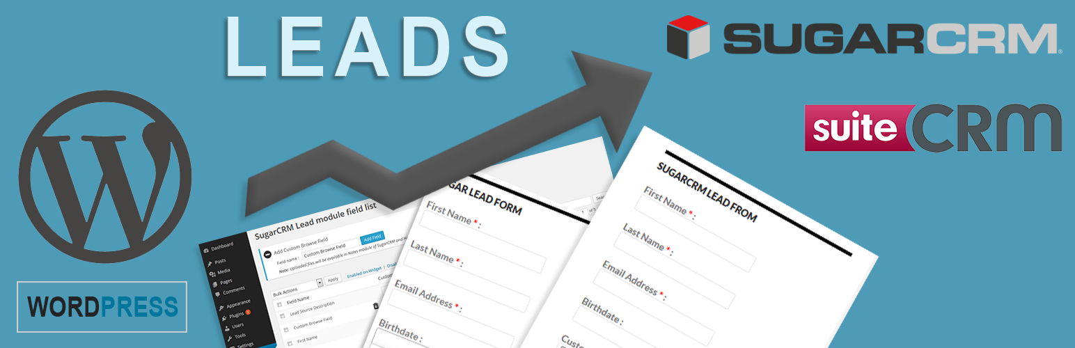 WordPress To SuiteCRM Lead Preview - Rating, Reviews, Demo & Download