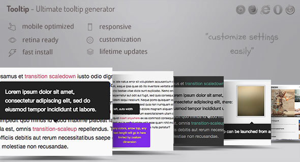 WordPress Tooltip Ultimate – Customisable Tooltip Generator Preview - Rating, Reviews, Demo & Download