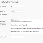 Wordpress-vBulletin Threads