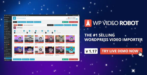WordPress Video Robot – The Ultimate Video Importer Preview - Rating, Reviews, Demo & Download