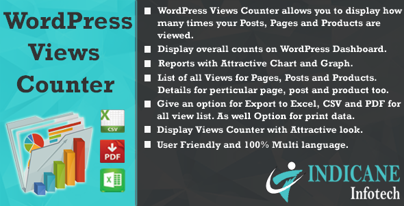 WordPress Views Counter Preview - Rating, Reviews, Demo & Download