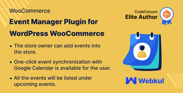 WordPress WooCommerce Event Manager Plugin Preview - Rating, Reviews, Demo & Download