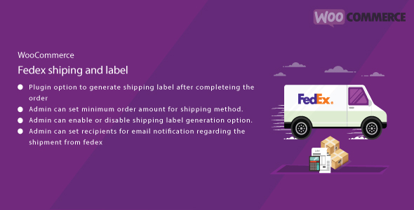 WordPress WooCommerce FedEx Shipping And Label Plugin Preview - Rating, Reviews, Demo & Download