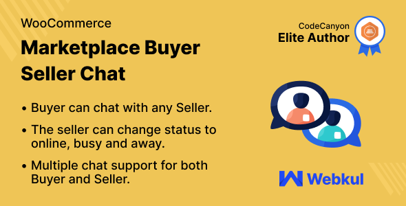 WordPress WooCommerce Marketplace Buyer Seller Chat Plugin Preview - Rating, Reviews, Demo & Download