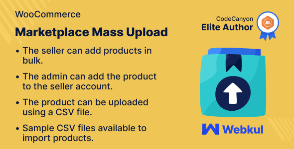 WordPress WooCommerce Marketplace Mass Upload Plugin Preview - Rating, Reviews, Demo & Download