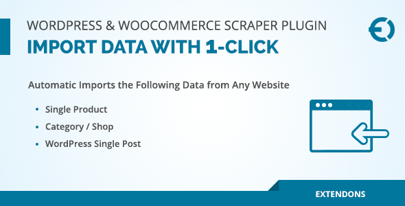 WordPress & WooCommerce Scraper Plugin, Import Data From Any Site Preview - Rating, Reviews, Demo & Download