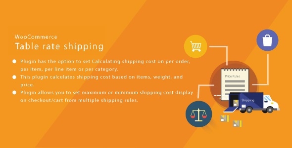 WordPress WooCommerce Table Rate Shipping Preview - Rating, Reviews, Demo & Download