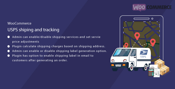 WordPress WooCommerce USPS Shipping Print Label And Tracking Preview - Rating, Reviews, Demo & Download