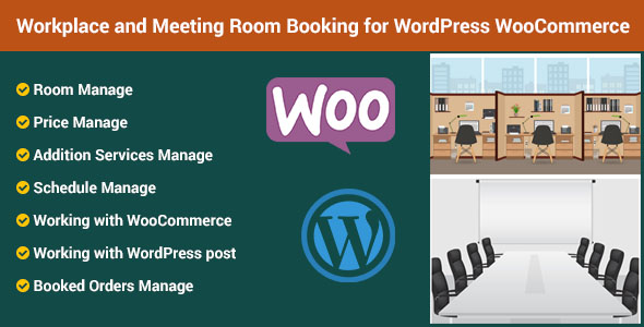 Workplace And Meeting Room Booking Plugin for Wordpress WooCommerce Preview - Rating, Reviews, Demo & Download