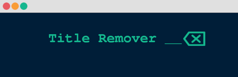WP 4 Me Title Remover Preview Wordpress Plugin - Rating, Reviews, Demo & Download