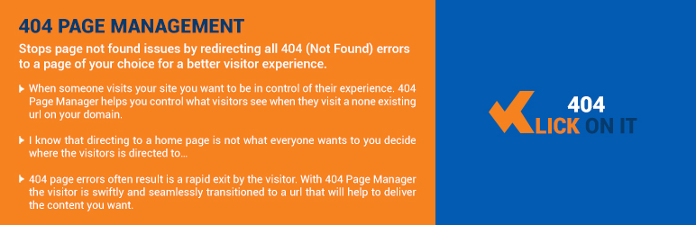 WP 404 Page Management Preview Wordpress Plugin - Rating, Reviews, Demo & Download