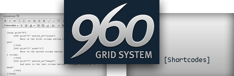 WP 960 Grid System Nasty Shortcodes Preview Wordpress Plugin - Rating, Reviews, Demo & Download
