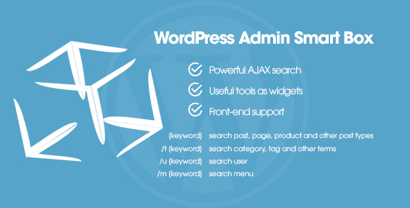 WP Admin Smart Box – Powerful AJAX Search & Tools Plugin for Wordpress Backend Preview - Rating, Reviews, Demo & Download