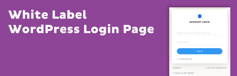 WP Admin White Label WordPress Login Page Preview - Rating, Reviews, Demo & Download