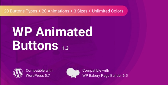 WP Animated Buttons | WPBakery Button Addon Preview Wordpress Plugin - Rating, Reviews, Demo & Download