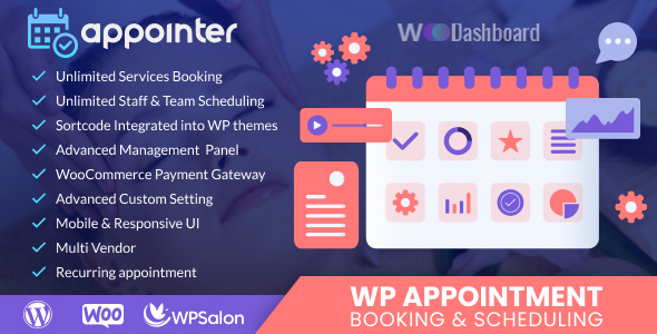 WP Appointment Booking & Scheduling Preview Wordpress Plugin - Rating, Reviews, Demo & Download