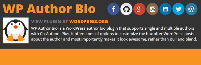 WP Author Bio Preview Wordpress Plugin - Rating, Reviews, Demo & Download