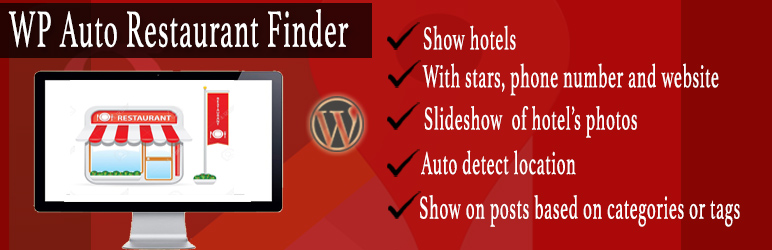 WP Auto Restaurant Finder Preview Wordpress Plugin - Rating, Reviews, Demo & Download