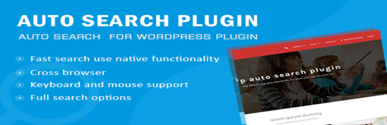 WP AutoComplete Search Preview Wordpress Plugin - Rating, Reviews, Demo & Download