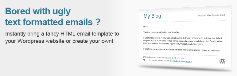 WP Better Emails Preview Wordpress Plugin - Rating, Reviews, Demo & Download