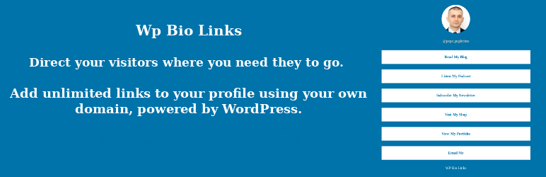 WP Bio Links Preview Wordpress Plugin - Rating, Reviews, Demo & Download