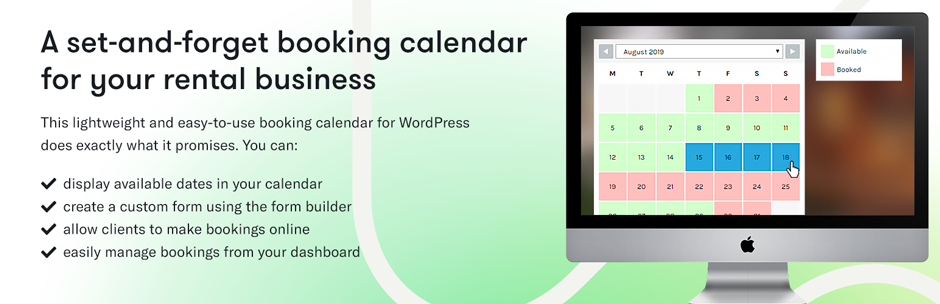 WP Booking System – Booking Calendar Preview Wordpress Plugin - Rating, Reviews, Demo & Download