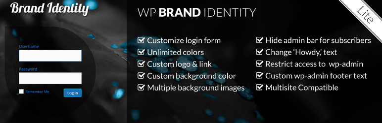 WP Brand Identity Lite Preview Wordpress Plugin - Rating, Reviews, Demo & Download