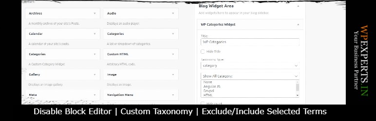 WP Categories Widget Preview Wordpress Plugin - Rating, Reviews, Demo & Download