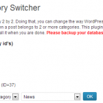 WP Category Switcher