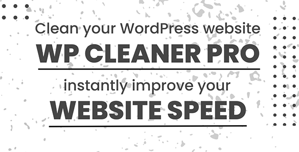WP Cleaner Pro Preview Wordpress Plugin - Rating, Reviews, Demo & Download