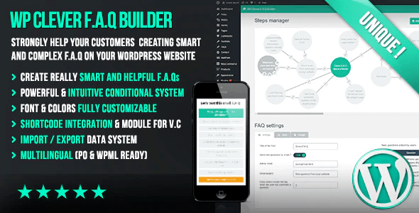 WP Clever FAQ Builder – Smart Support Tool Plugin for Wordpress Preview - Rating, Reviews, Demo & Download