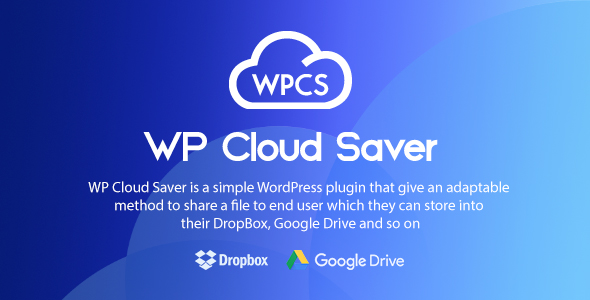 WP Cloud Saver – WordPress File Sharing Plugin Preview - Rating, Reviews, Demo & Download