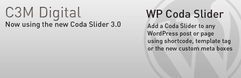 WP Coda Slider Preview Wordpress Plugin - Rating, Reviews, Demo & Download
