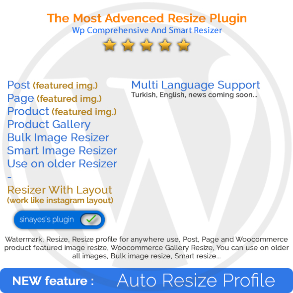 WP Comprehensive And Smart Image Resizer Preview Wordpress Plugin - Rating, Reviews, Demo & Download