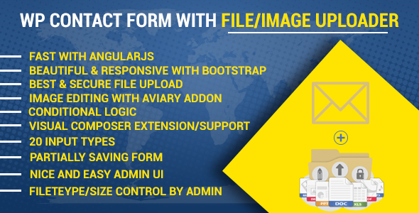 WP Contact Form With File/Image Uploader Preview Wordpress Plugin - Rating, Reviews, Demo & Download