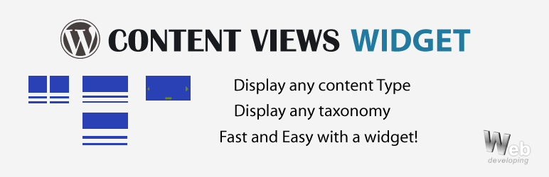 WP Content Views Widget Preview Wordpress Plugin - Rating, Reviews, Demo & Download