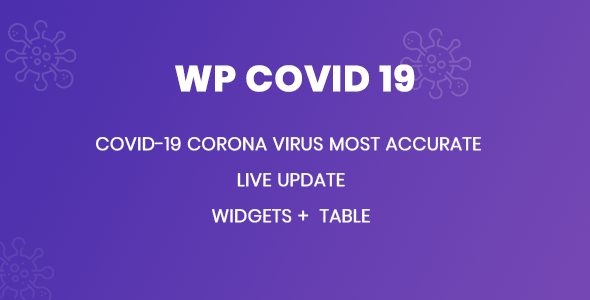 WP Covid 19 –  Coronavirus Live Statistics Plugin for Wordpress Preview - Rating, Reviews, Demo & Download