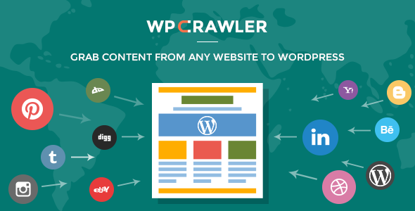 WP Crawler – Grab Any Website Content To WordPress Preview - Rating, Reviews, Demo & Download