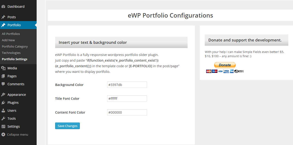 WP Creative Portfolio Preview Wordpress Plugin - Rating, Reviews, Demo & Download