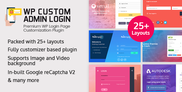 WP Custom Admin Login – WordPress Plugin To Make A Customized Admin Login Page Preview - Rating, Reviews, Demo & Download