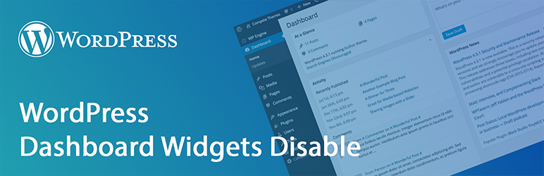 Wp Dashboard Widgets Disable Preview Wordpress Plugin - Rating, Reviews, Demo & Download