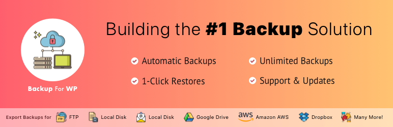 WP Database Backup – Unlimited Database & Files Backup By Backup For WP Preview Wordpress Plugin - Rating, Reviews, Demo & Download