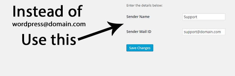 Wp Default Sender Email By IT Pixelz Preview Wordpress Plugin - Rating, Reviews, Demo & Download